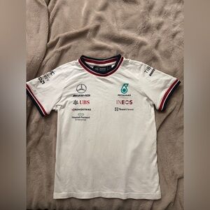 Mercedes AMG Petronas White Short Sleeve Tee 9-10 yers